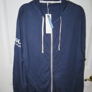 Marine Layer Dark Blue Zip Up Hooded Jacket XL NWT Dell Technologies